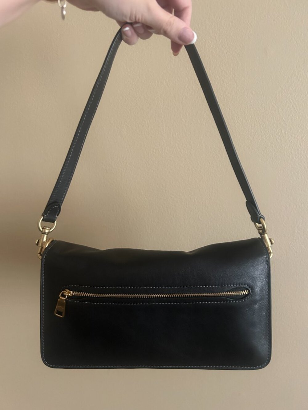 Coach Tabby Shoulder Bag 26 Black Leather #CCX04 - Picture 3 of 4